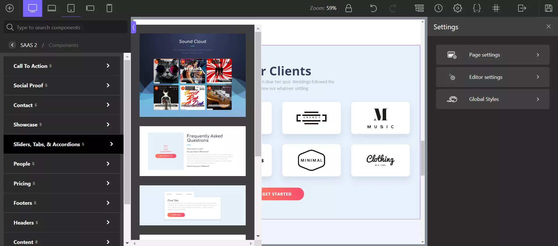 Oxygen Visual Editor - Editor library